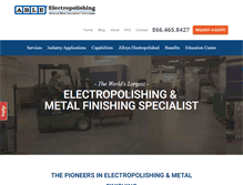 Tablet Screenshot of ableelectropolishing.com